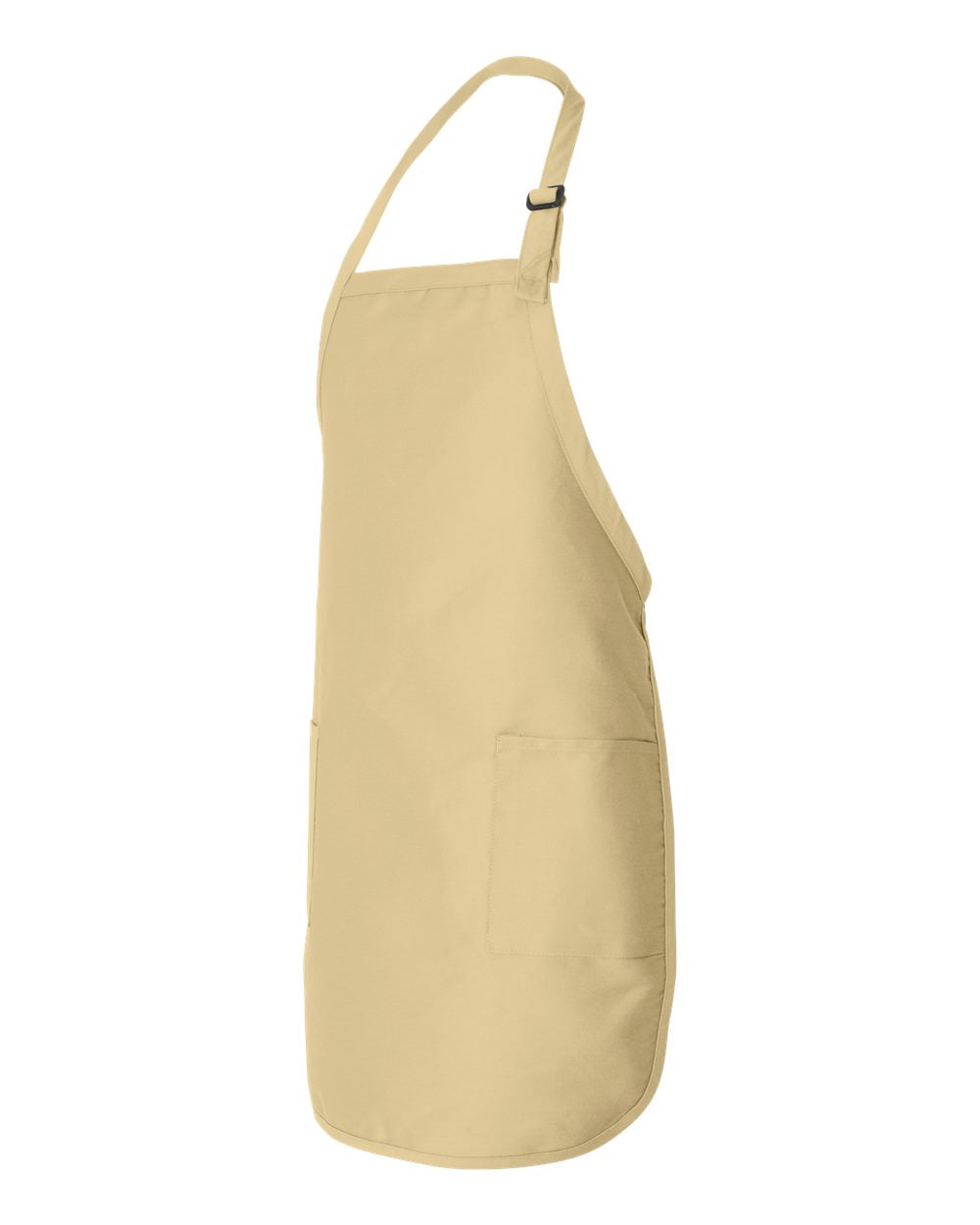 Q-Tees Full-Length Apron with Pockets Q4350 #color_Natural