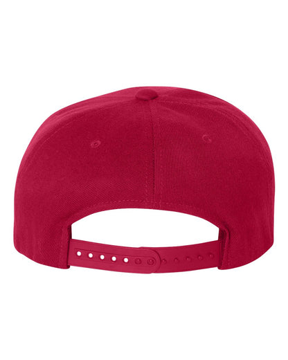 Flexfit 110® Flat Bill Snapback Cap 110F #color_Red