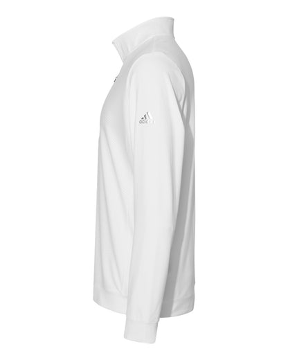 Adidas  A295 Performance Textured Quarter-Zip Pullover #color_White