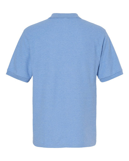 M&O Soft Touch Polo 7006 #color_Light Blue Heather