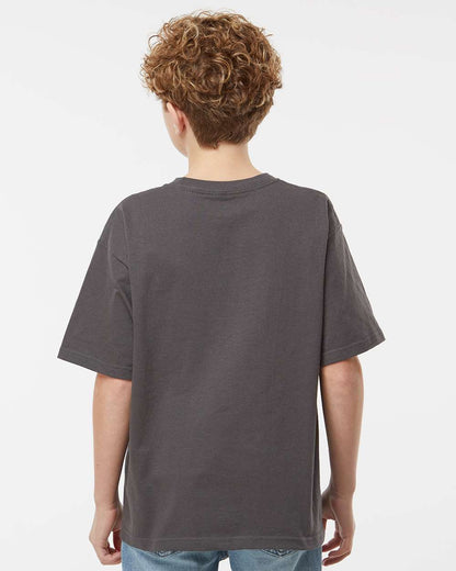 M&O Youth Gold Soft Touch T-Shirt 4850 #colormdl_Charcoal