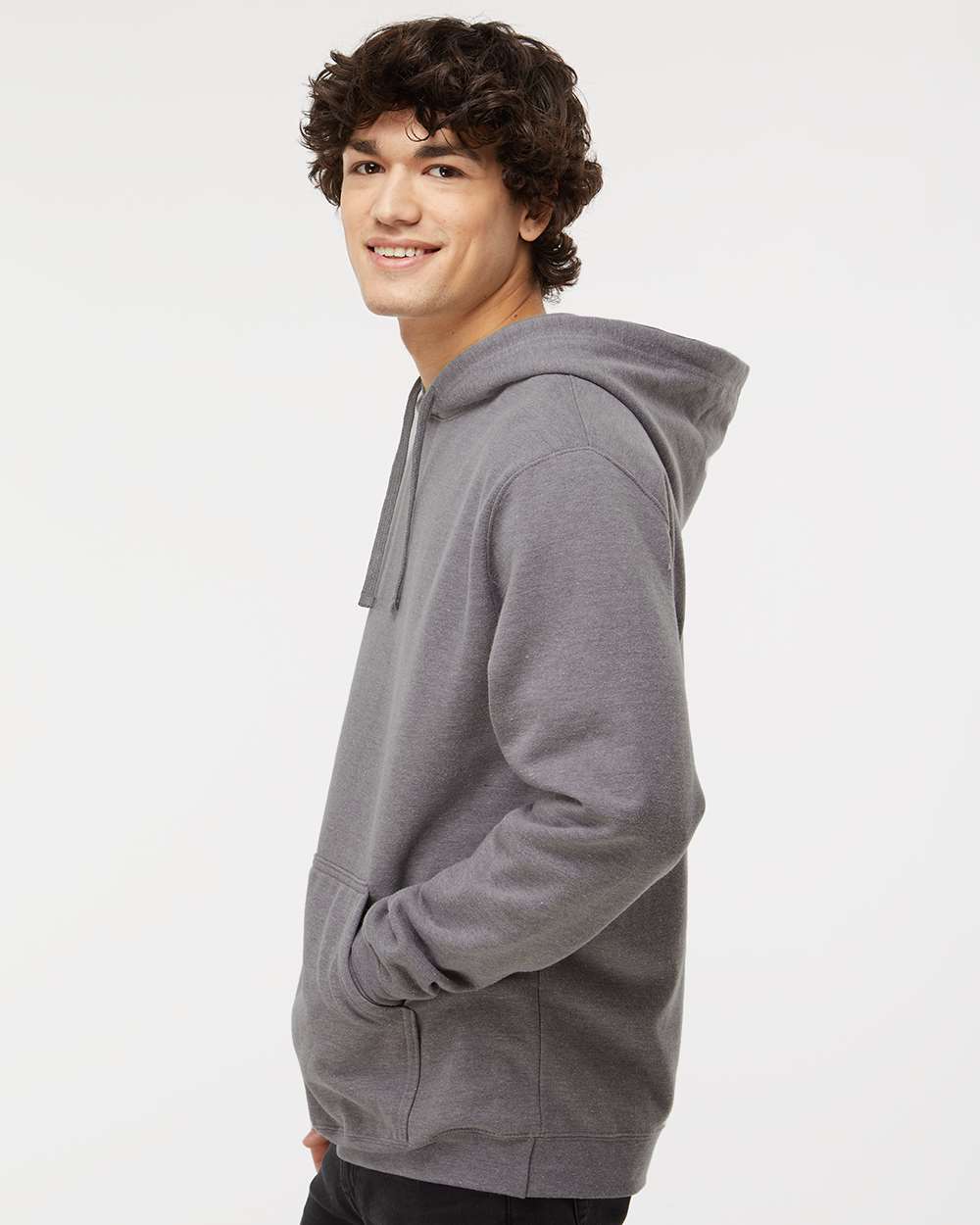 M&O Unisex Pullover Hoodie 3320 #colormdl_Heather Grey