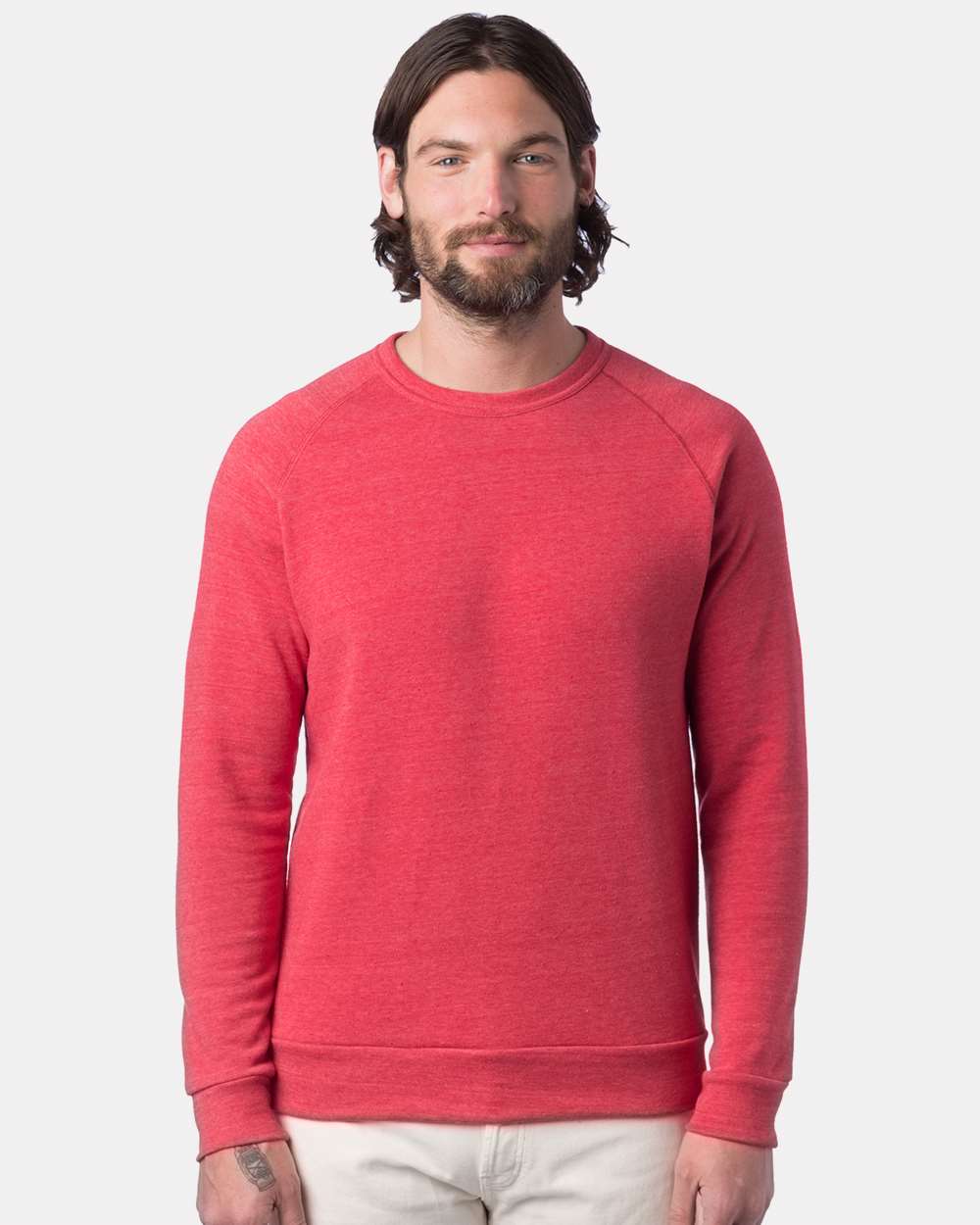 Alternative Champ Eco-Fleece Crewneck Sweatshirt 9575 #colormdl_Eco True Red