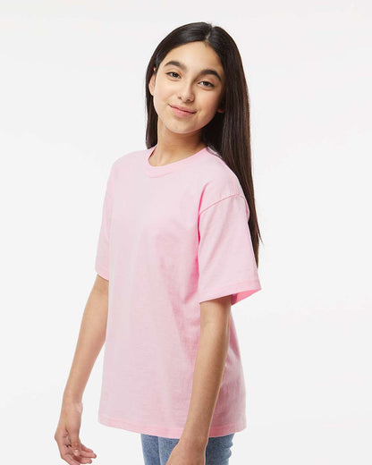 M&O Youth Gold Soft Touch T-Shirt 4850 #colormdl_Light Pink