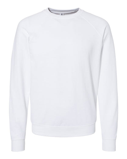 Independent Trading Co. Icon Unisex Lightweight Loopback Terry Crewneck Sweatshirt SS1000C #color_White