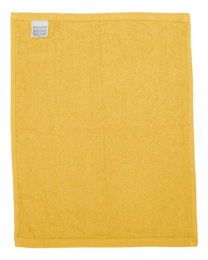 Q-Tees Hemmed Fingertip Towel T600 #color_Gold