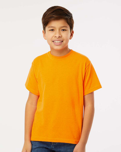 M&O Youth Gold Soft Touch T-Shirt 4850 #colormdl_Safety Orange