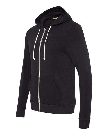 Alternative Rocky Eco-Fleece Full-Zip Hooded Sweatshirt 9590 #color_Eco True Black