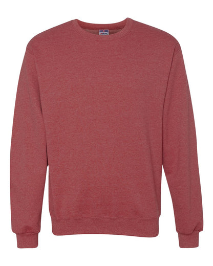 JERZEES NuBlend® Crewneck Sweatshirt 562MR #color_Vintage Heather Red
