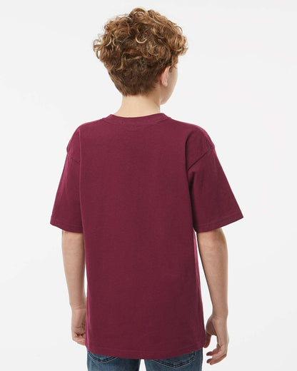 M&O Youth Gold Soft Touch T-Shirt 4850 #colormdl_Maroon