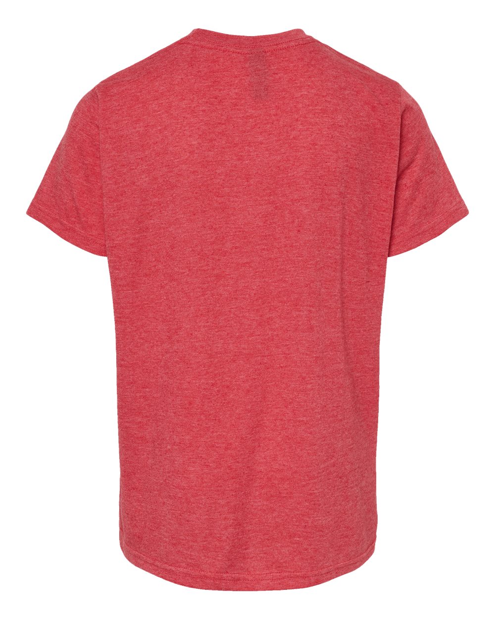 M&O Youth Deluxe Blend T-Shirt 3544 #color_Heather Red