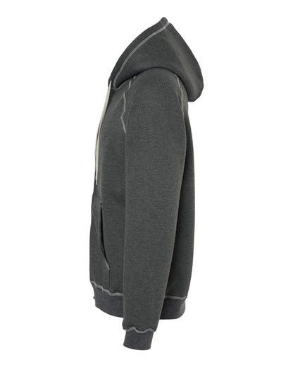 King Fashion Extra Heavy Full-Zip Hooded Sweatshirt KP8017 #color_Charcoal Mix