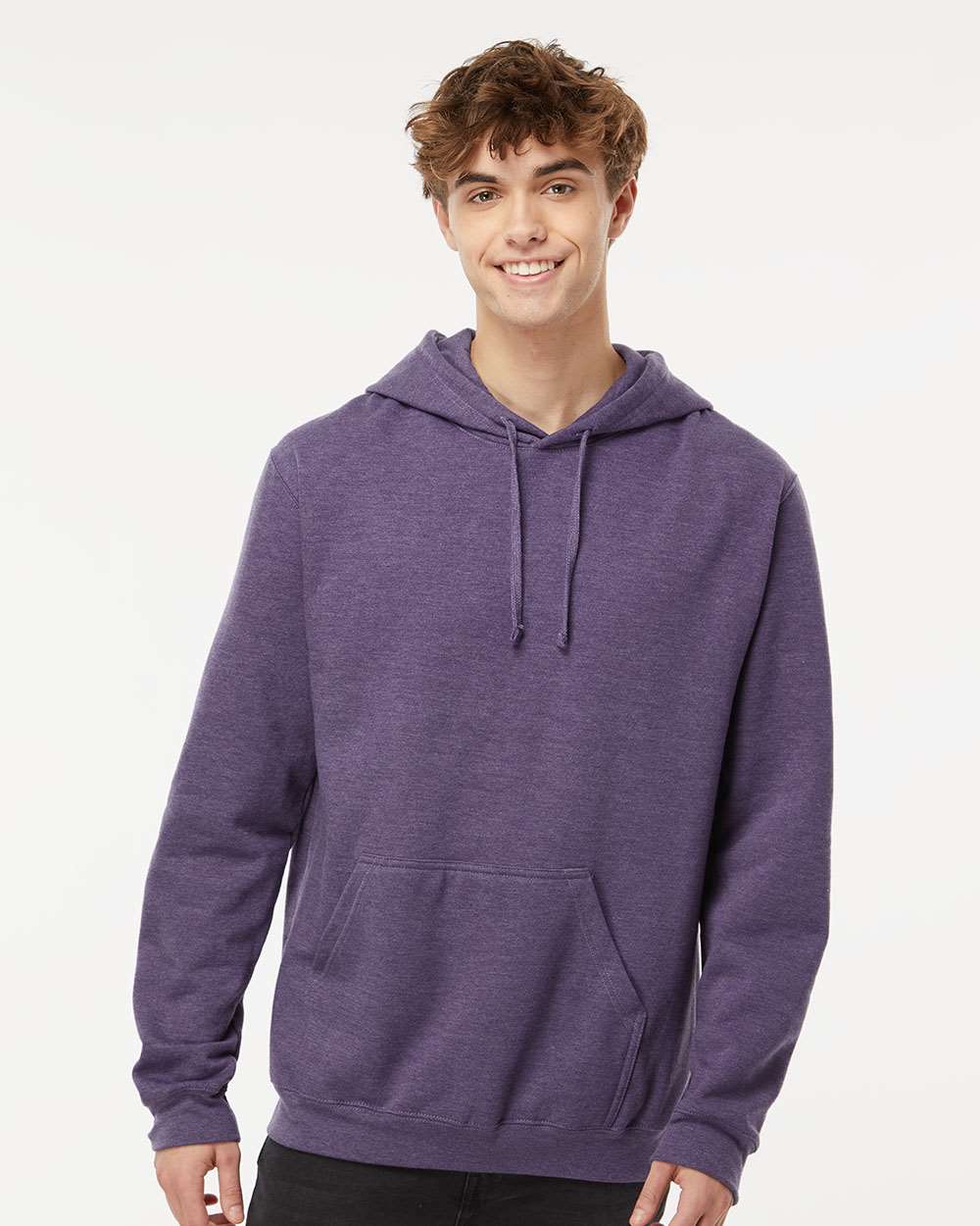 M&O Unisex Pullover Hoodie 3320 #colormdl_Heather Purple