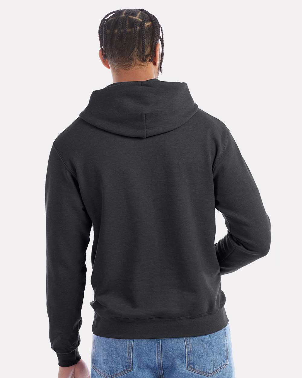 Champion Powerblend® Hooded Sweatshirt S700 #colormdl_Charcoal Heather