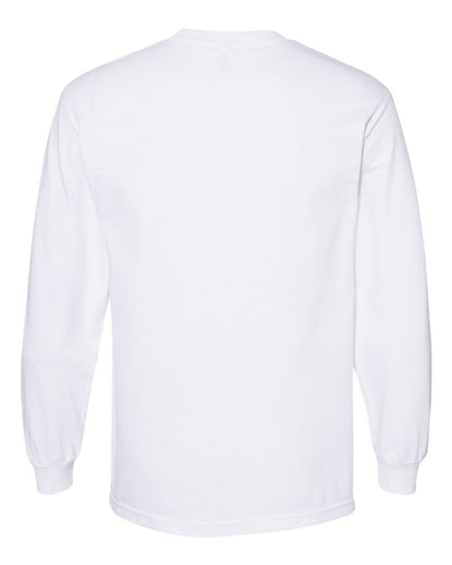 American Apparel Unisex Heavyweight Cotton Long Sleeve Tee 1304 #color_White