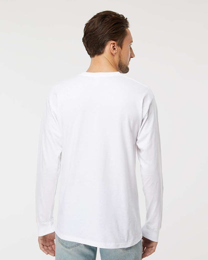 M&O Gold Soft Touch Long Sleeve T-Shirt 4820 #colormdl_White