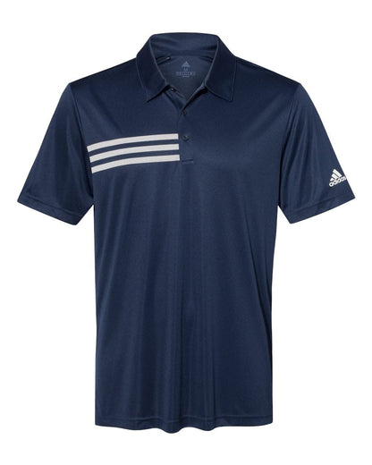Adidas  A324 3-Stripes Chest Polo Men's T-Shirt #color_Collegiate Navy/ White