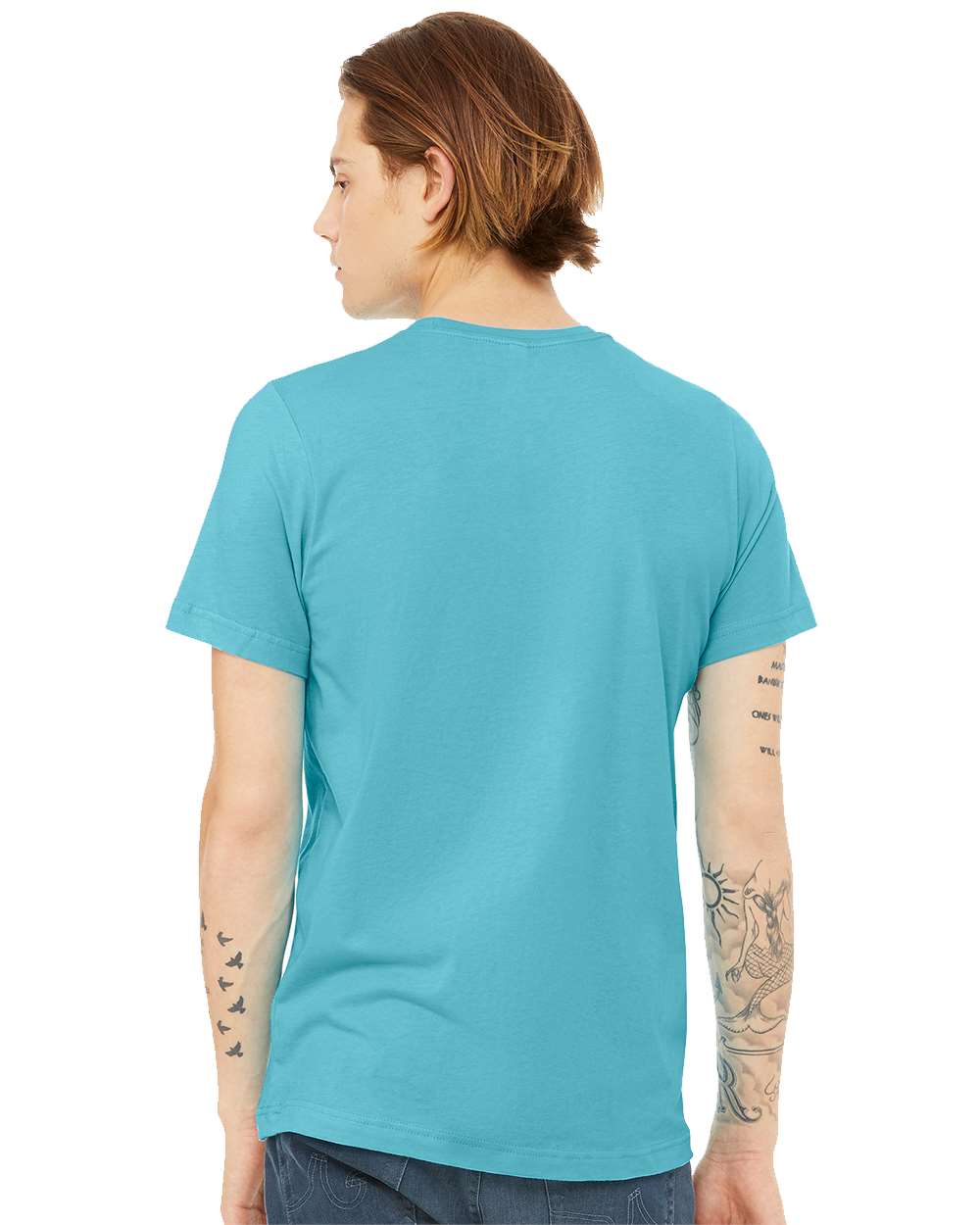 mdl Turquoise Color BELLA + CANVAS Unisex Jersey Tee 