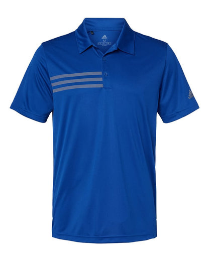 Adidas  A324 3-Stripes Chest Polo Men's T-Shirt #color_Collegiate Royal/ Grey Three
