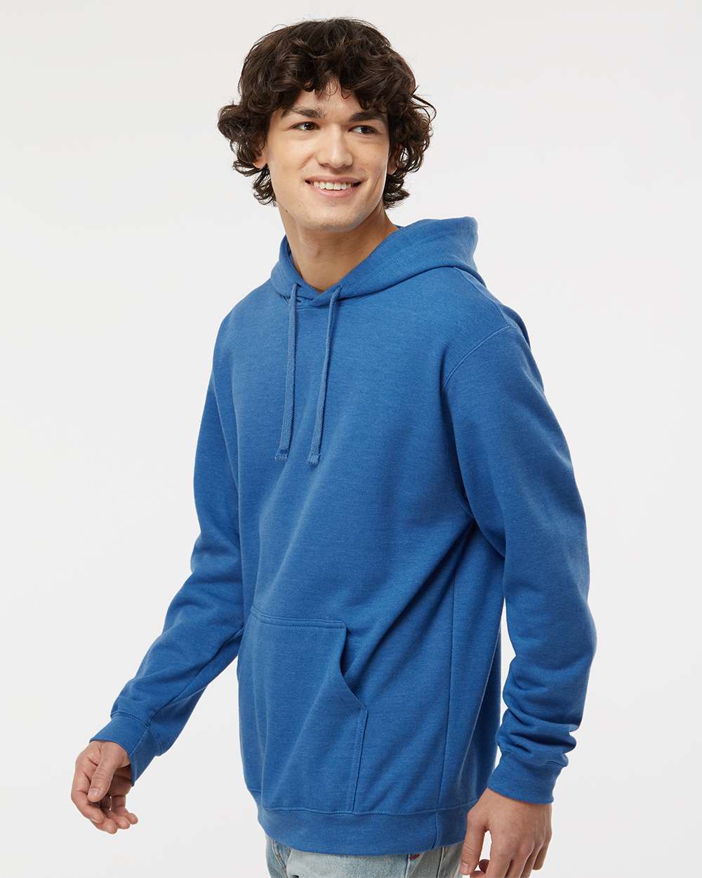 M&O Unisex Pullover Hoodie 3320 #colormdl_Heather Royal