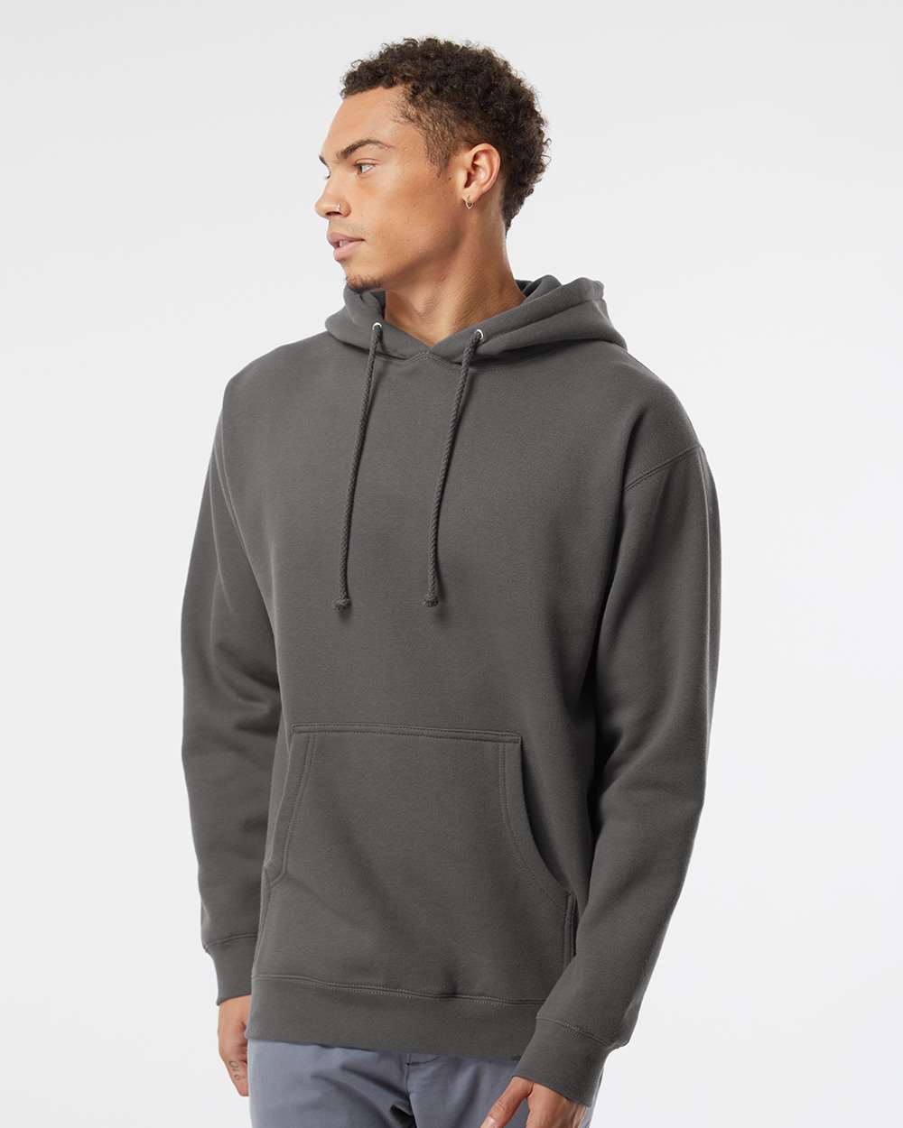 Independent Trading Co. Heavyweight Hooded Sweatshirt IND4000 #colormdl_Charcoal