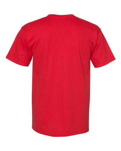 American Apparel Midweight Cotton Unisex Tee 1701 #color_Red
