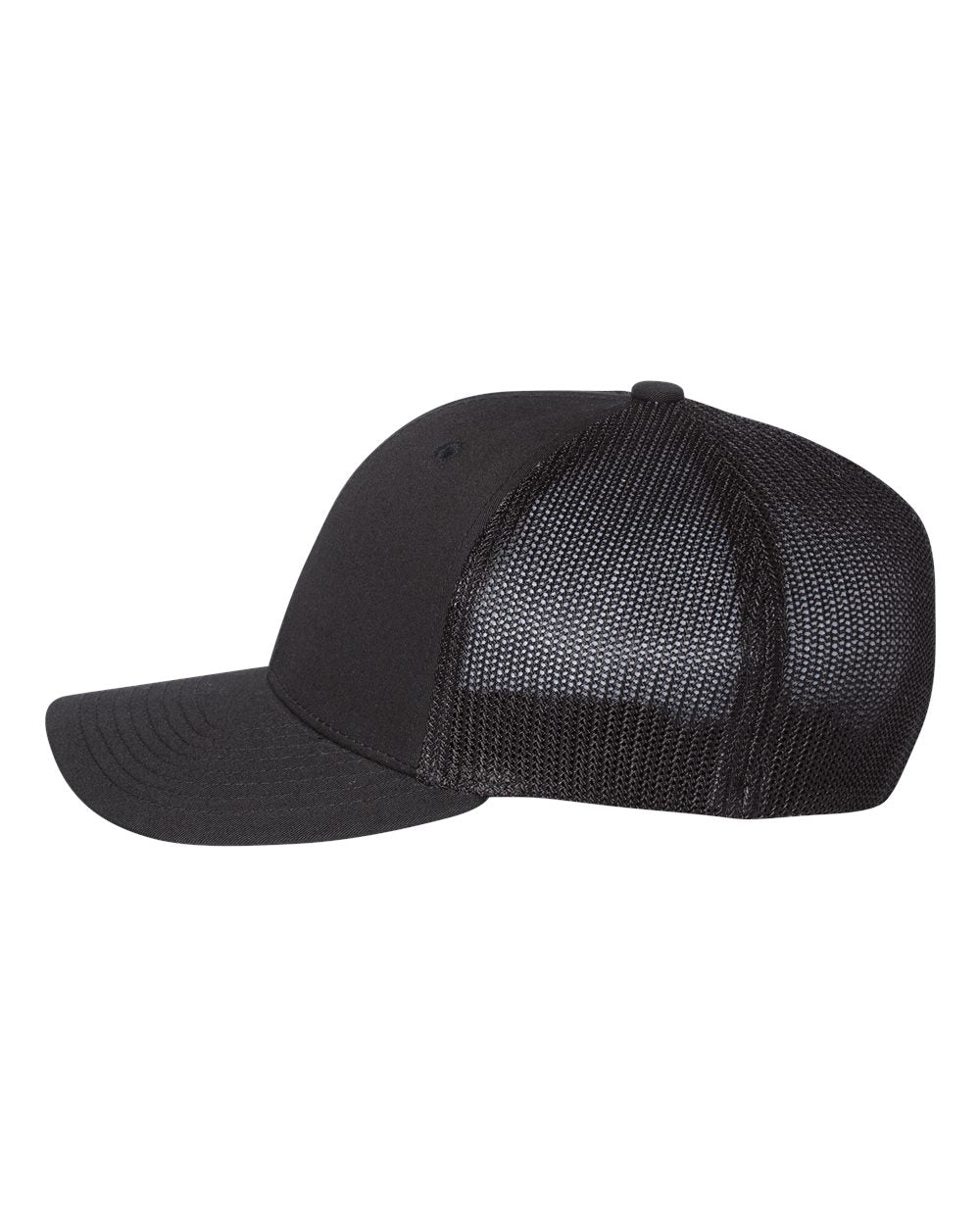 Richardson Fitted Trucker with R-Flex Cap 110 #color_Black