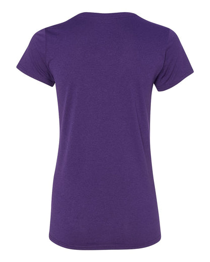 Gildan Performance® Tech Women's V-Neck T-Shirt 47V00L #color_Marbled Purple
