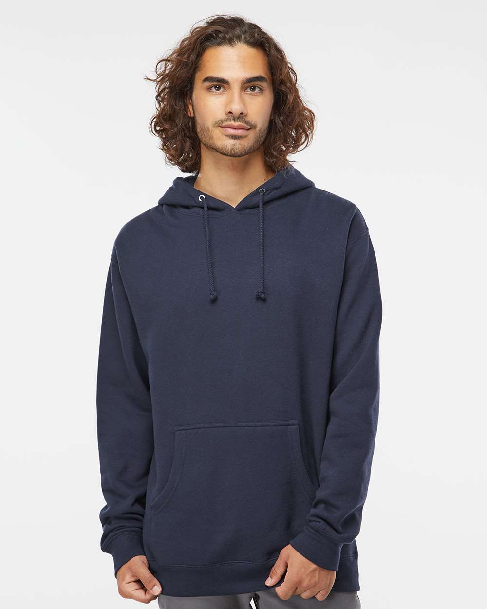 Independent Trading Co. Heavyweight Hooded Sweatshirt IND4000 #colormdl_Slate Blue