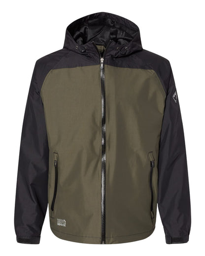 DRI DUCK Torrent Waterproof Hooded Jacket 5335 #color_Olive/ Black