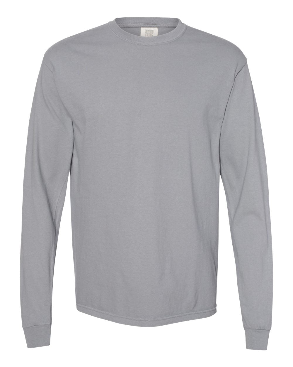 Comfort Colors Garment-Dyed Heavyweight Long Sleeve T-Shirt 6014 #color_Granite