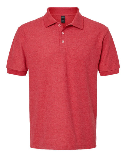 M&O Soft Touch Polo 7006 #color_Heather Red
