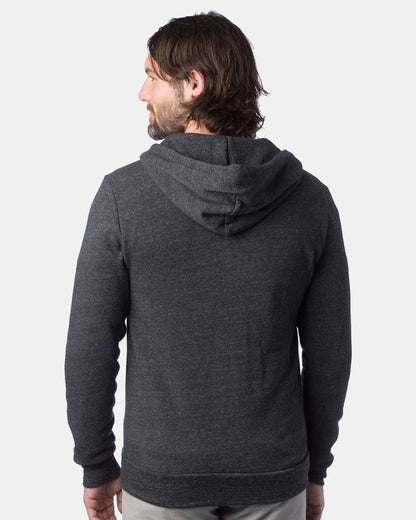 Alternative Rocky Eco-Fleece Full-Zip Hooded Sweatshirt 9590 #colormdl_Eco Black