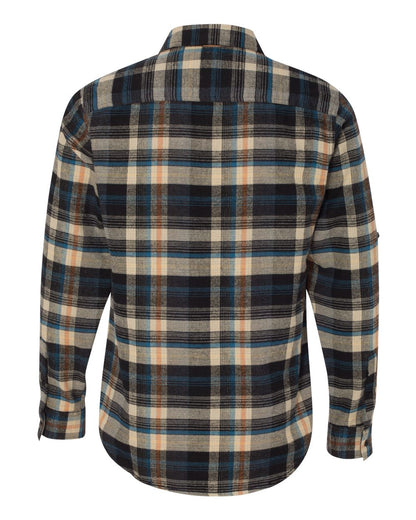 Burnside Yarn-Dyed Long Sleeve Flannel Shirt 8210 #color_Dark Khaki