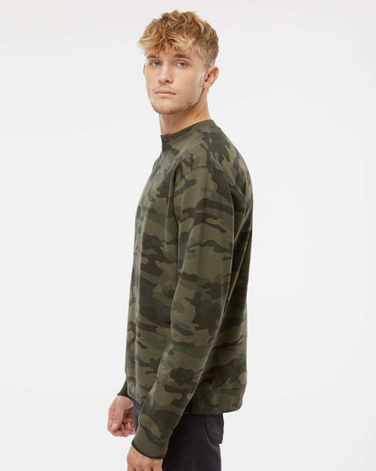 Independent Trading Co. Midweight Sweatshirt SS3000 #colormdl_Forest Camo