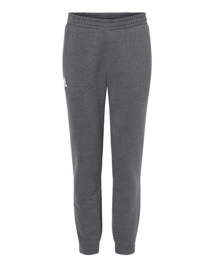 Adidas A436 Fleece Joggers #color_Dark Grey Heather