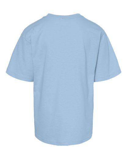 M&O Youth Gold Soft Touch T-Shirt 4850 #color_Light Blue