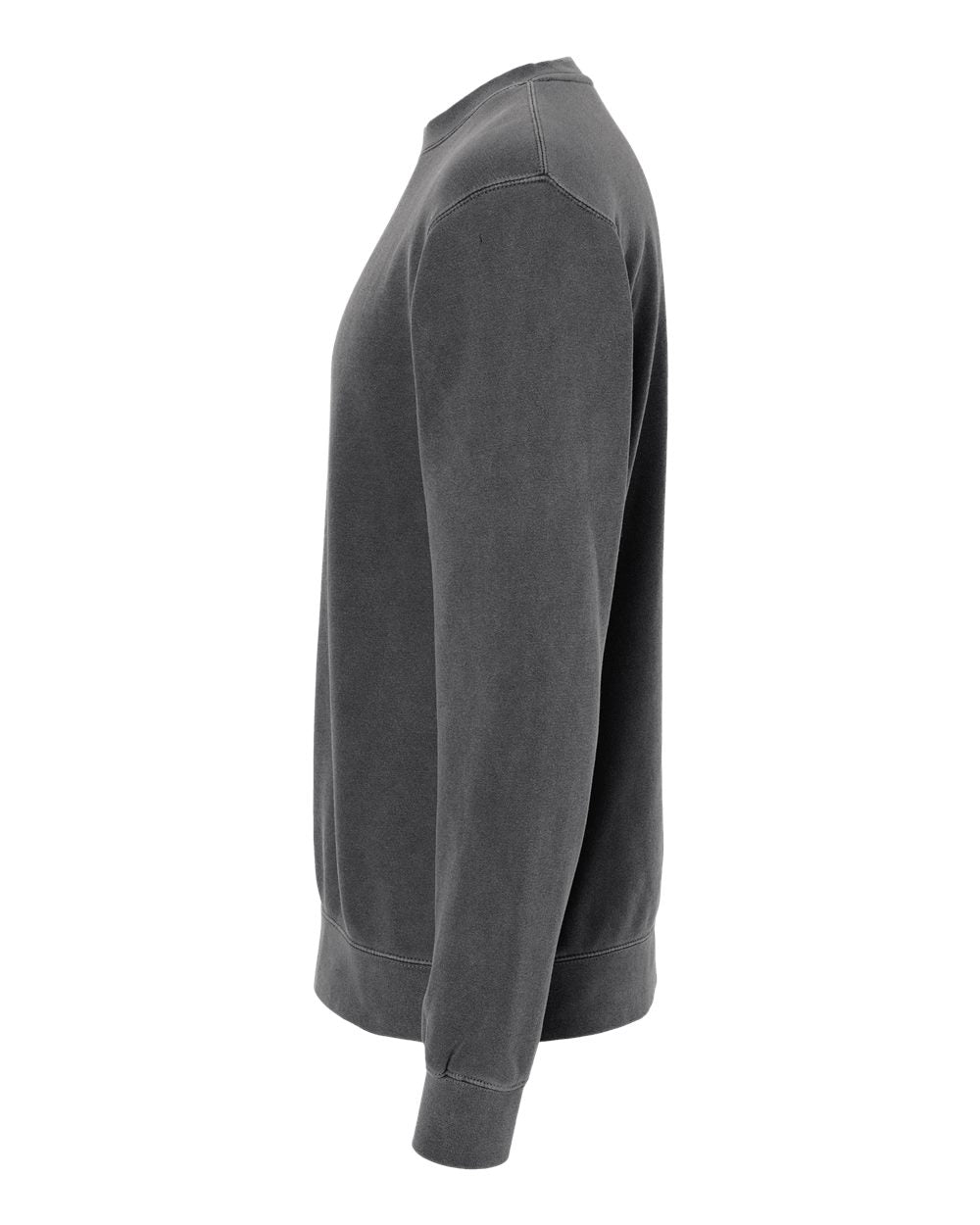 Independent Trading Co. Unisex Midweight Pigment-Dyed Crewneck Sweatshirt PRM3500 #color_Pigment Black