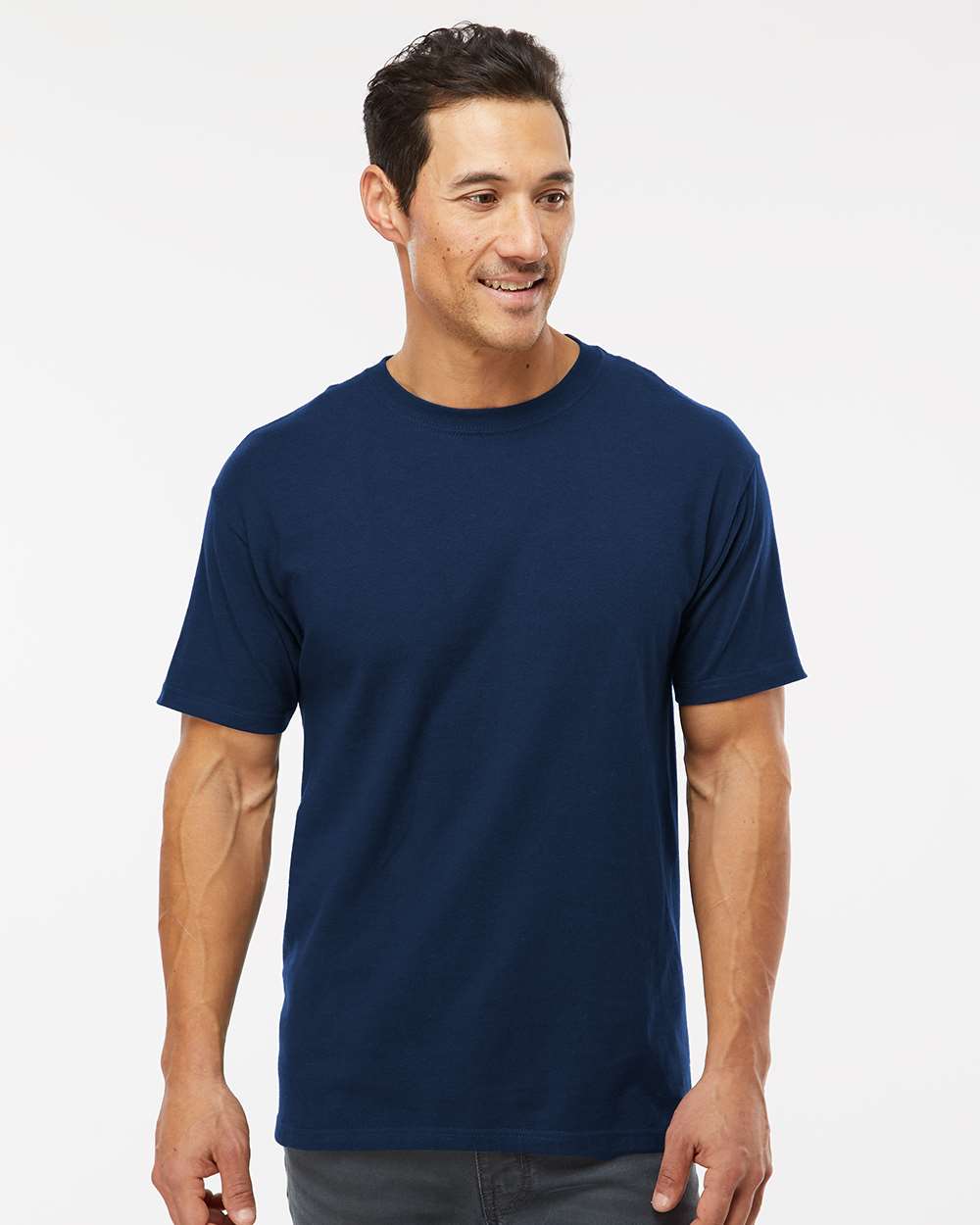 M&O Ring-Spun T-Shirt 5500 #colormdl_Deep Navy