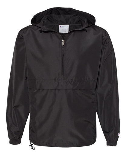 Champion Packable Quarter-Zip Jacket CO200 #color_Black