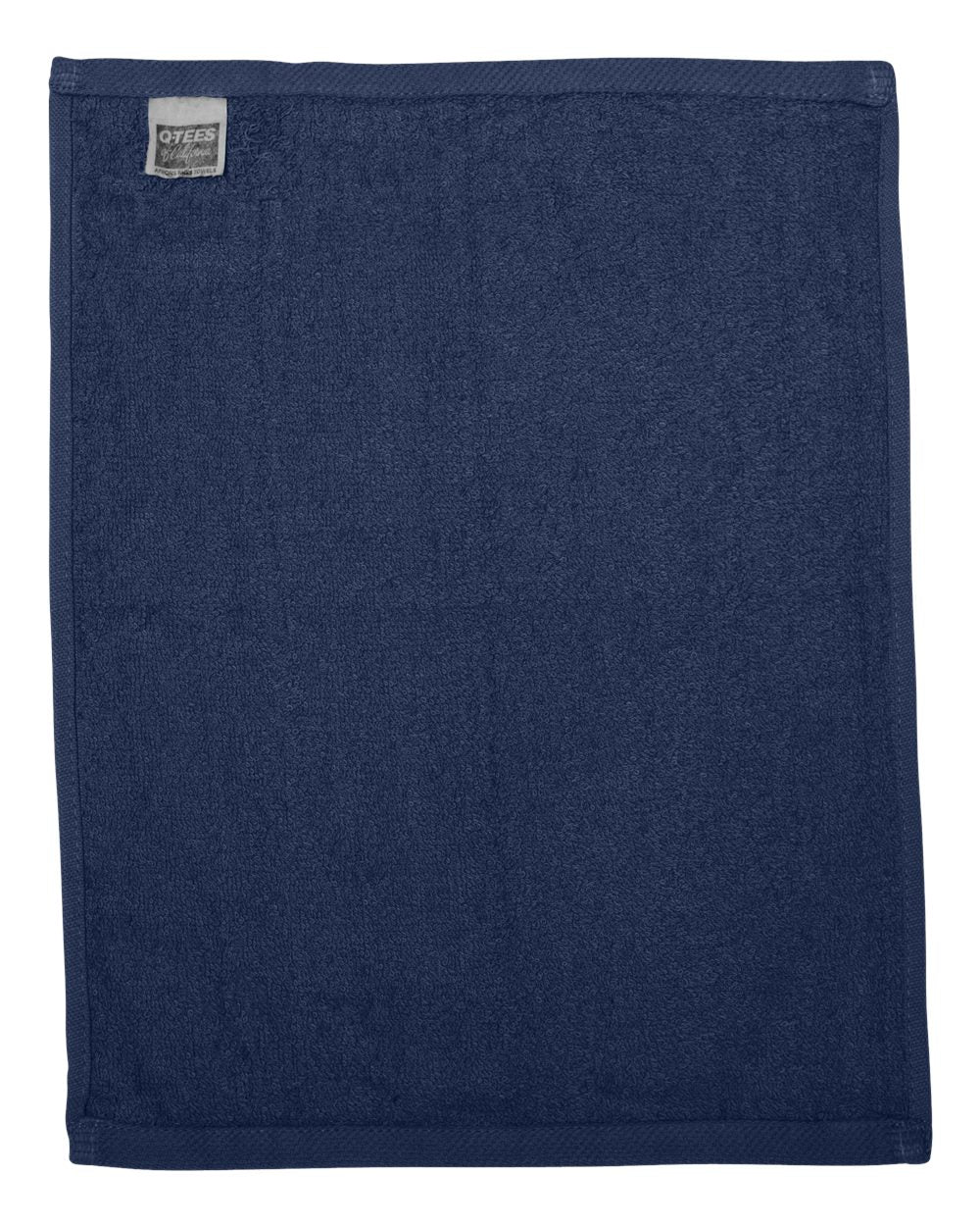 Q-Tees Hemmed Fingertip Towel T600 #color_Navy