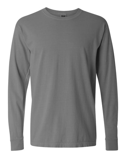Comfort Colors Garment-Dyed Heavyweight Long Sleeve T-Shirt 6014 #color_Grey
