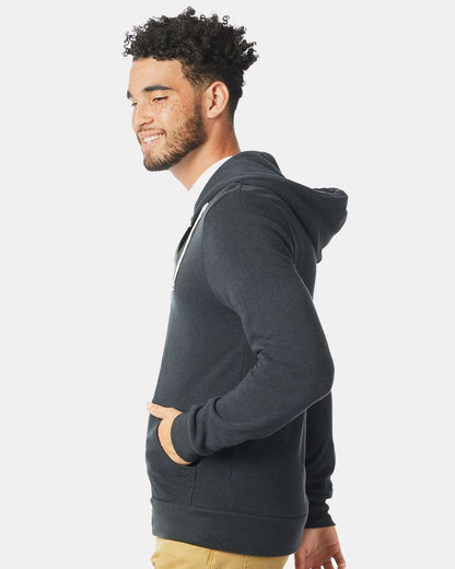 Alternative Rocky Eco-Fleece Full-Zip Hooded Sweatshirt 9590 #colormdl_Eco True Black