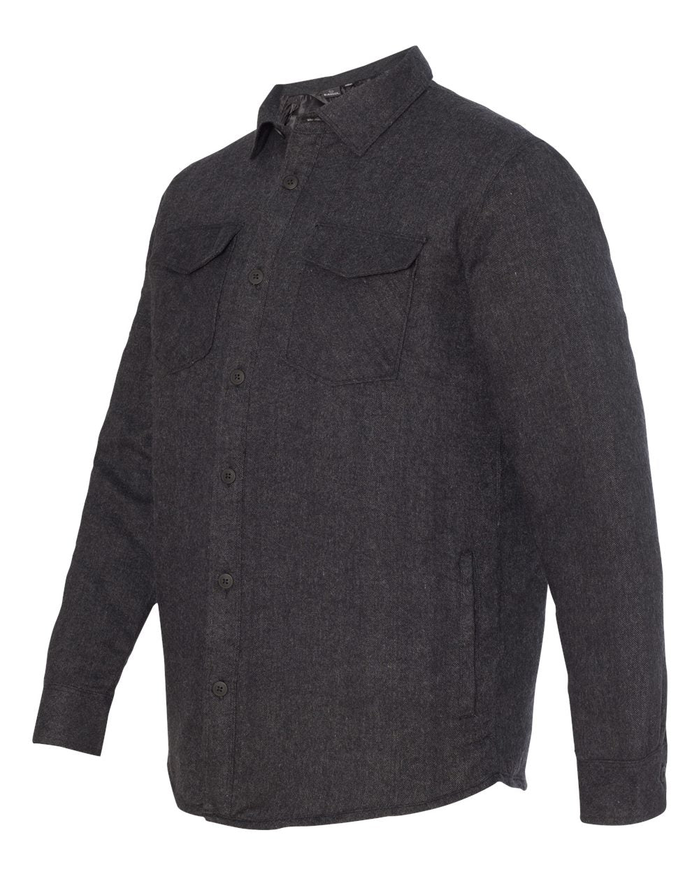 Burnside Quilted Flannel Jacket 8610 #color_Charcoal