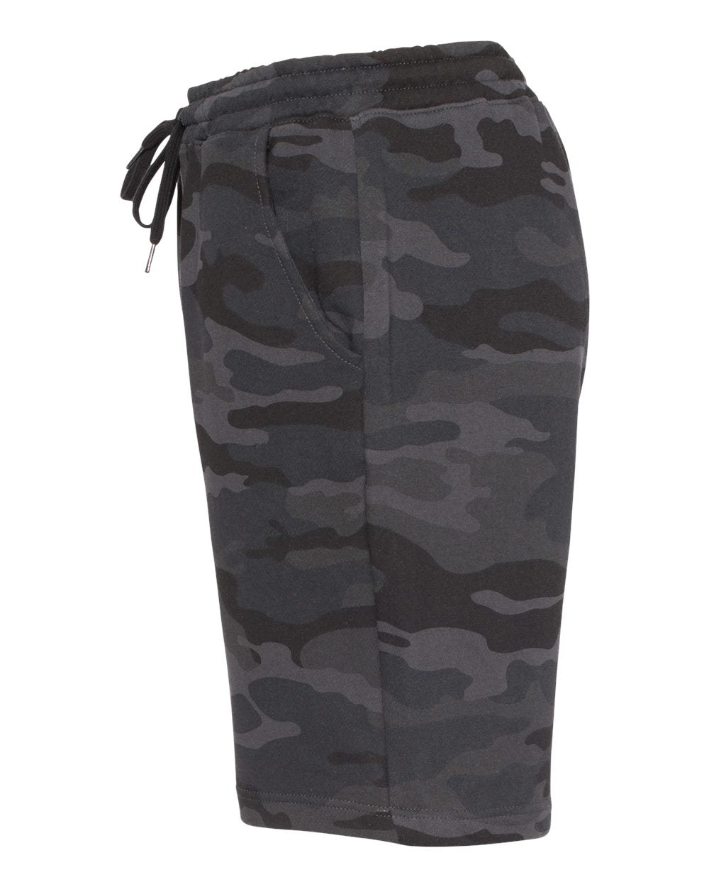 Independent Trading Co. Midweight Fleece Shorts IND20SRT #color_Black Camo