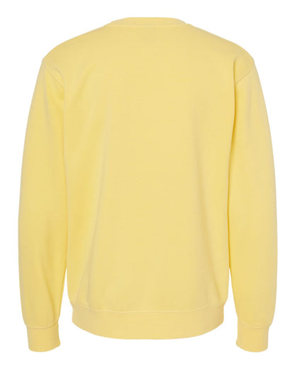 Independent Trading Co. Unisex Midweight Pigment-Dyed Crewneck Sweatshirt PRM3500 #color_Pigment Yellow