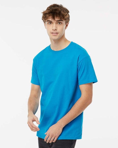 M&O Ring-Spun T-Shirt 5500 #colormdl_Sapphire