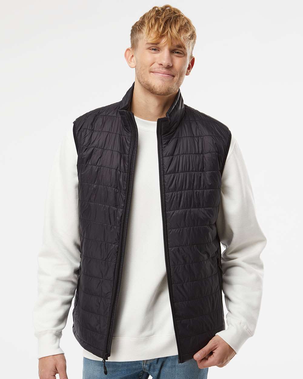 Independent Trading Co. Puffer Vest EXP120PFV #colormdl_Black