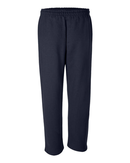 Gildan DryBlend® Open-Bottom Sweatpants with Pockets 12300 #color_Navy