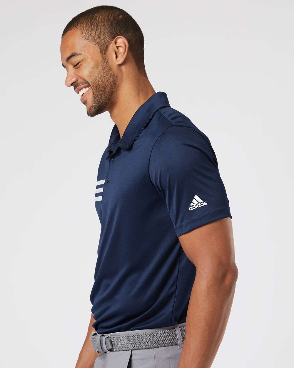 Adidas  A324 3-Stripes Chest Polo Men's T-Shirt #colormdl_Collegiate Navy/ White